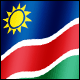 3D Namibia Flag
