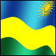 3D Rwanda Flag