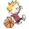 Calvin play Basket