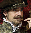 Jeremy Irons in costume