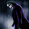 Joker in the rain