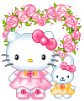 Kitty and bunny flowers