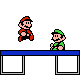 Mario and Luigi trampoline