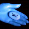 blue hand boo!